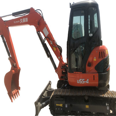 ミニ 中古掘削機 5.5 トン クボタ U55 オリジナル液圧バルブ付き 中古掘削機