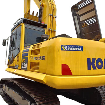 コマツー PC220 掘削機 22000 KG の機械重量とオリジナルの水力シリンダー