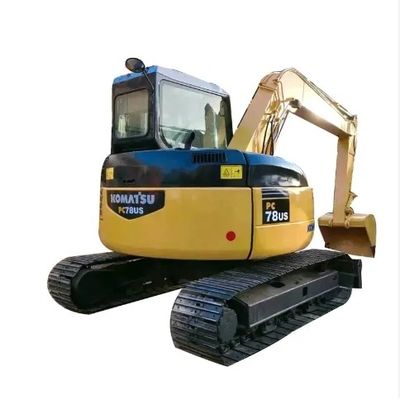 7トンの使用コマツー掘削機 PC78US 0~2000時間の作業時間と0.2M3バケットの容量