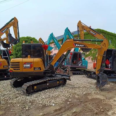 Sany SY60C Digger 中古 建設機械 0.25M3 バケツと 2016年