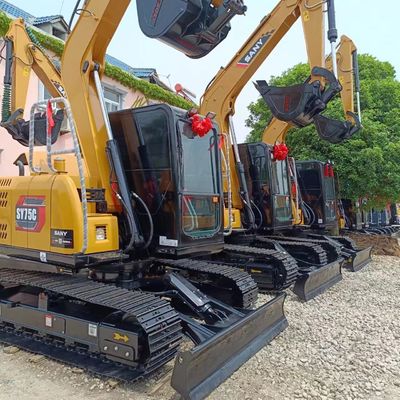 Sany SY75C掘削機 0.32M3のバケツ容量と優れた作業性能