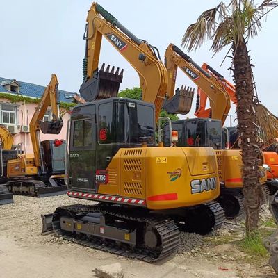 Sany SY75C掘削機 0.32M3のバケツ容量と優れた作業性能