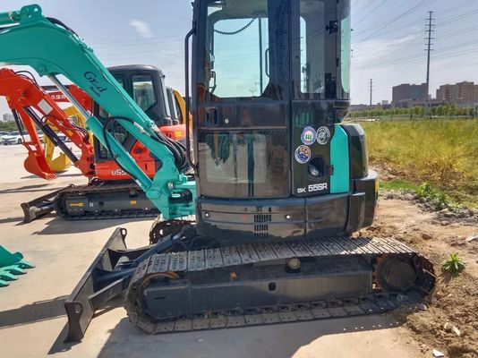 0.21M3 バケツ容量 使用されたコベルコ SK55SR クローラー掘削機/ オリジナル液圧バルブ
