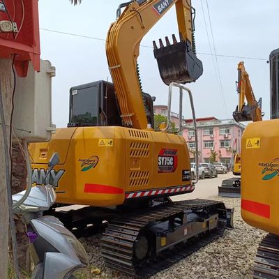 0.32M3のバケツ容量と労働時間が少ない安価なSany SY75C掘削機
