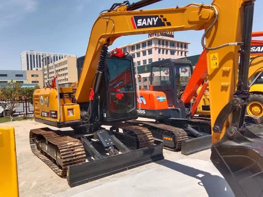 0.32M3 バケット容量 Sany SY75C プロ 掘削機 オリジナル 水力シリンダーと右