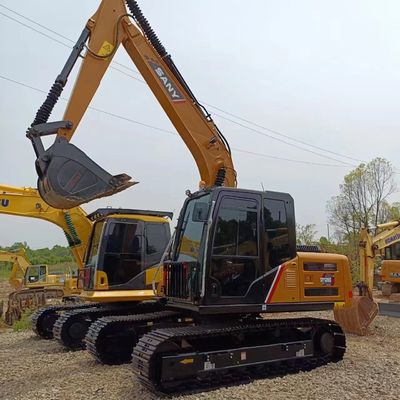 オリジナルの水力シリンダーを持つ二手Sany SY135C Pro クローラー掘削機