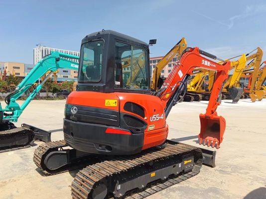ミニ 中古掘削機 5.5 トン クボタ U55 オリジナル液圧バルブ付き 中古掘削機
