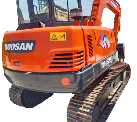 中古のDOOSAN DH55掘削機 6TON 効率の良い水力工事機械