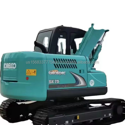 42kw Kobelco SK75-8 オリジナル水力バルブ付き中古水力クローラー掘削機