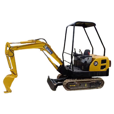 使用済み コマツー PC18 1.8 トン ミニ 掘削 ローラー 掘削機 0-2000 作業時間 11.2 kW
