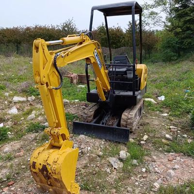 使用済み コマツー PC18 1.8 トン ミニ 掘削 ローラー 掘削機 0-2000 作業時間 11.2 kW