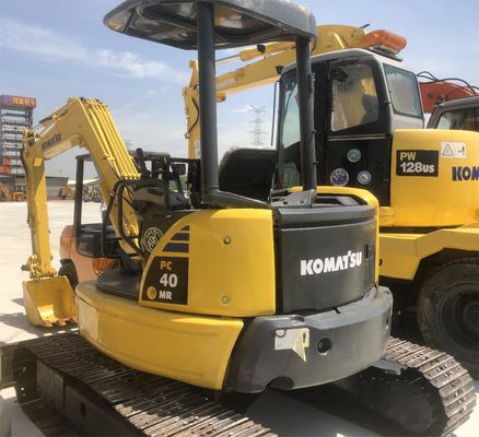 中古 コマツー PC40 4トンの水力ミニ掘削機 クローラー掘削機 0.2M3バケツ容量