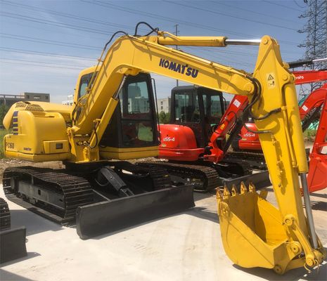 6トンの稼働重量 コマツー PC60 ミニ掘削機 クローラー掘削機 2016年