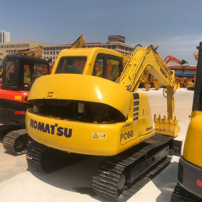 6トンの稼働重量 コマツー PC60 ミニ掘削機 クローラー掘削機 2016年