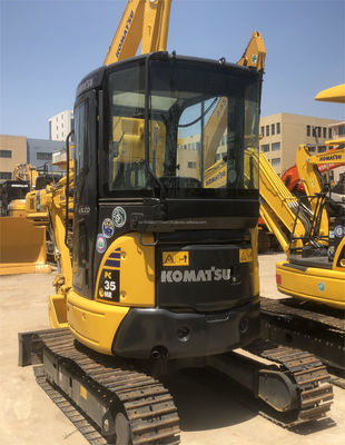 水力シリンダー コマツー PC35 中古掘削機 3670 KG 機械重量 クローラー掘削機