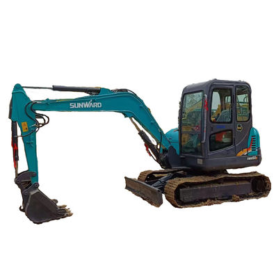 6トンのサンワードSWE 60E 水力クローラーバックホー 中古ミニ掘削機