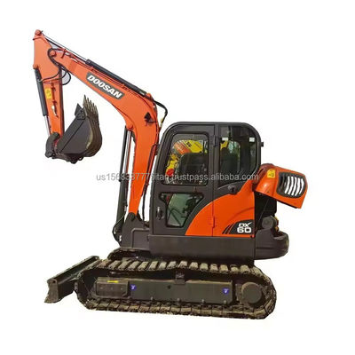 2016年に使用されたDOOSAN DX60掘削機 0.21M3バケツ容量 優れた効率