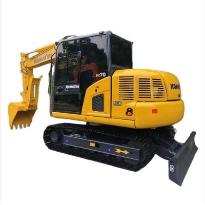 コマツー PC70 7T 0.2M3 ボケット容量と良好な走行状態の古着掘削機