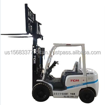日本 TCM YGB 3 トン 中古フォークリフト 45 kW 電力 0-2000 作業時間