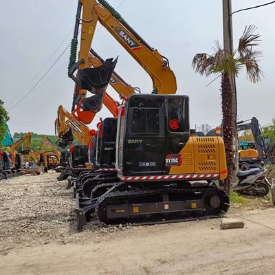 Sany SY75C Pro 優れた作業性能 7TON 作業重量で使用された掘削機