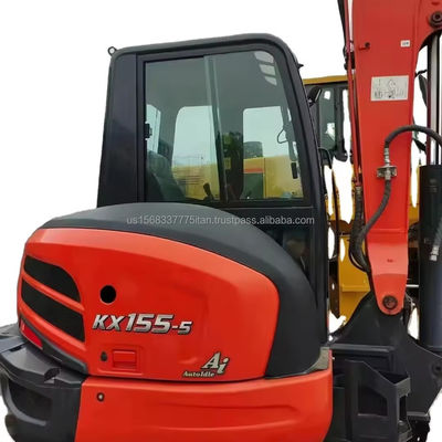 KUBOTA KX155 オリジナルの水力ポンプと0.22バケツ容量の掘削機を使用していますが
