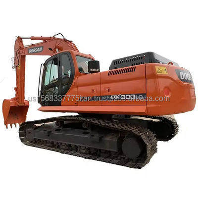 使われたDOOSAN DX300掘削機 30トンの容量とオリジナルの水力シリンダー