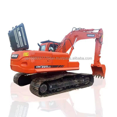 高効率のDOOSAN DH225掘削機 1.2M3バケツ容量と低労働時間
