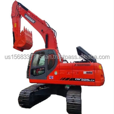 輸出された Doosan DX225 DH225 掘削機 労働時間が少なく,作業重量は高く