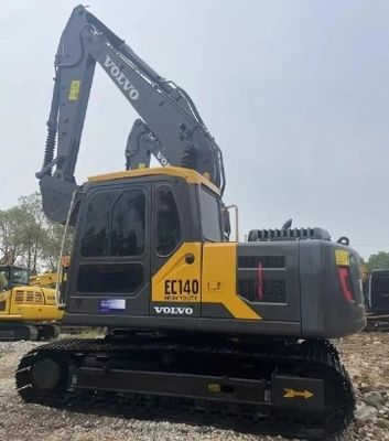 中古のボルボ EC140 クローラー 掘削機 優れた性能と14トンの稼働重量