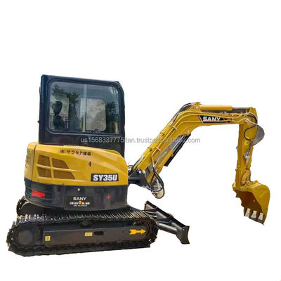 優れた性能 SANY SY35U ミニ掘削機 SANY エンジンと低労働時間