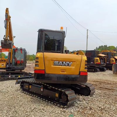 小型建設機械 Sany SY60C 0.25M3 バケツ容量の古用掘削機