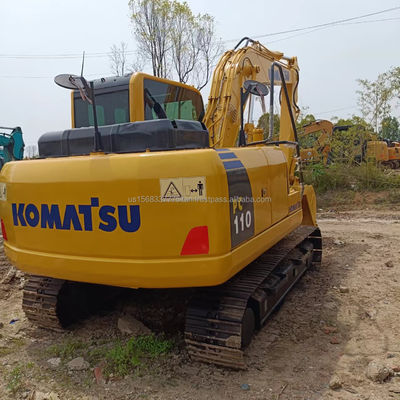 使用されたコマツー PC110 水力クローラー掘削機 11 トンと 0.48M3 バケット容量