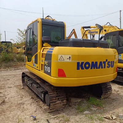 使用されたコマツー PC110 水力クローラー掘削機 11 トンと 0.48M3 バケット容量