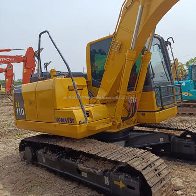 11トンのコマツー PC110 掘削機 日本 中古 コマツー 中古 水力クローラー掘削機