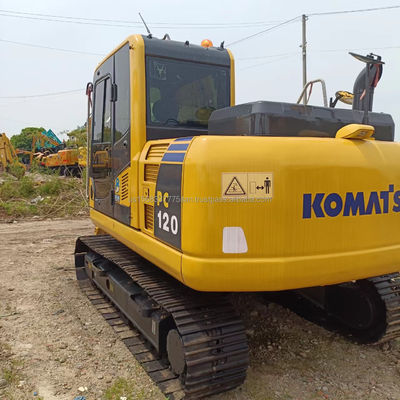 6000 KG コマツー PC120 オリジナル水力ポンプ付きの中古クローラー掘削機