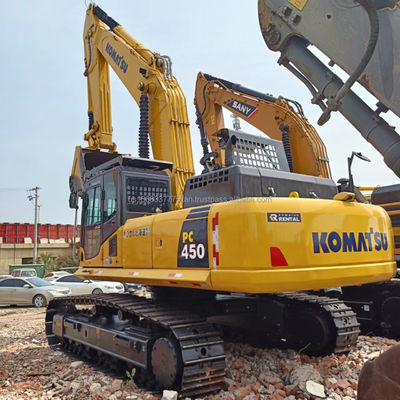 2M3バケツ容量とオリジナルの水圧バルブを持つ中古コマツー PC450-7掘削機