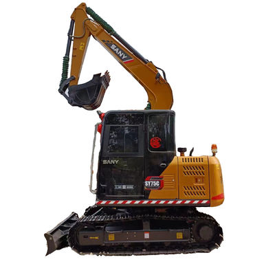 Sany SY75C プロ両生地掘削機 7トン 運用重量 競争力のある使用ユニット