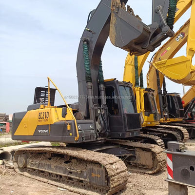 オリジナル液圧バルブと0〜2000時間の作業時間を持つ中古VOLVO EC210掘削機