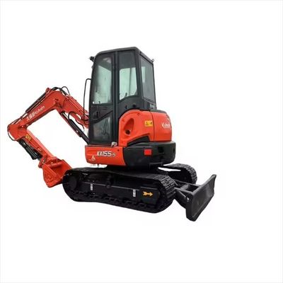 5.5トンの稼働重量とオリジナルの水力弁の古着クボタKX165掘削機