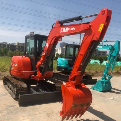 5.5トンの稼働重量とオリジナルの水力弁の古着クボタKX165掘削機