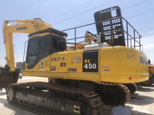 日本製 オリジナル コマツー PC450 掘削機 45トンの水力駆動掘削機