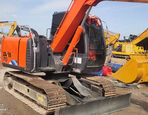 高い作業効率と0.5m3のバケツ容量のための優れた中古ヒタチZX70掘削機
