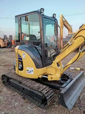 0.2M3 バケツ容量 2016年から建設用に使用されたコマツー PC35 ミニ掘削機