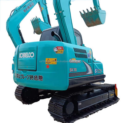 Kobelco SK75-8 ミニ 中古水力クローラー掘削機 42kw エンジン 状態良好