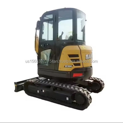 オリジナルの液圧バルブと0.12M3バケット容量3.5トンの使用されたSany SY35U掘削機