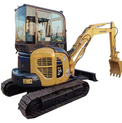 中古のコマツー PC35 ミニ掘削機 0.2M3 バケツ容量 オリジナル 水力弁