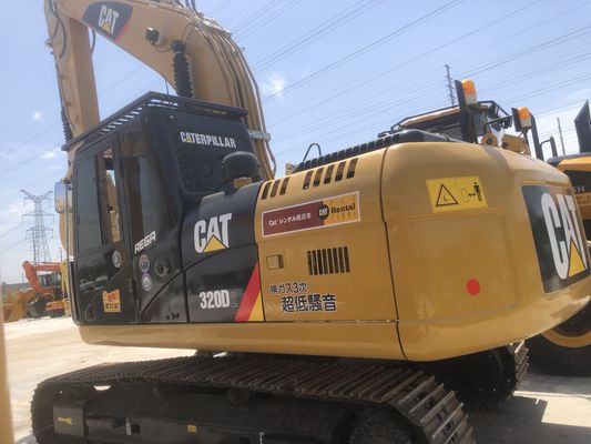 1m3のバケツ容量と0〜2000時間の作業時間を持つ使用済み CAT320 320D2掘削機